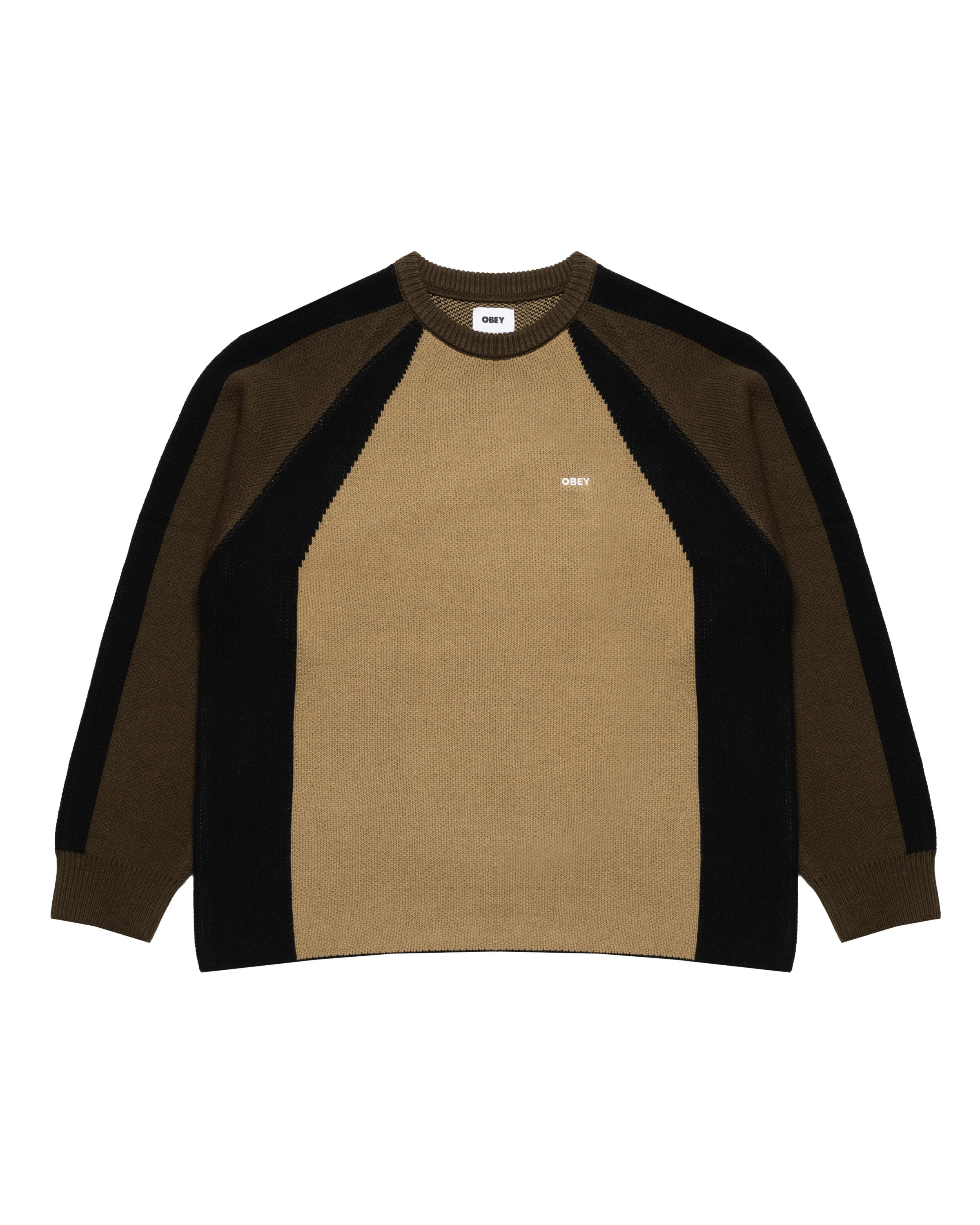 Obey RAGLAN CREW NECK SWEATER | 151000116-MMG | AFEW STORE